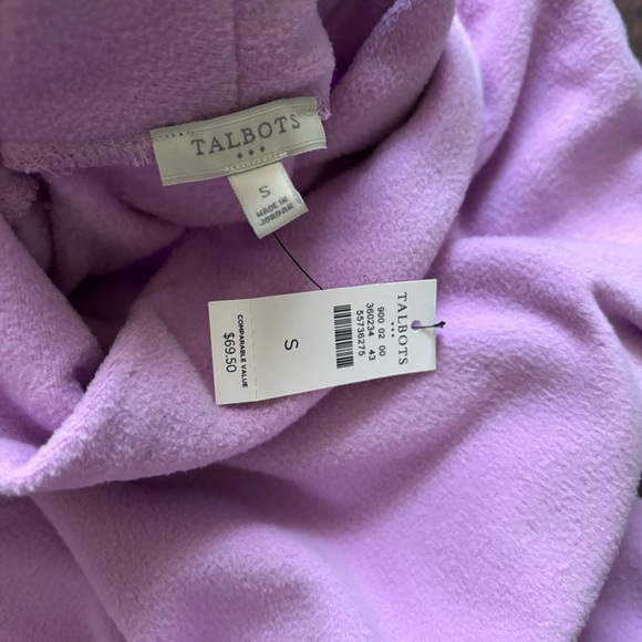 Talbots Fleece Top Small New Women Funnel Neck Microfleece nwt - Picture 6 of 7